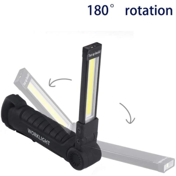 Lampka latarka robocza akumulator MOCNY COB magnez klip [13250000435]